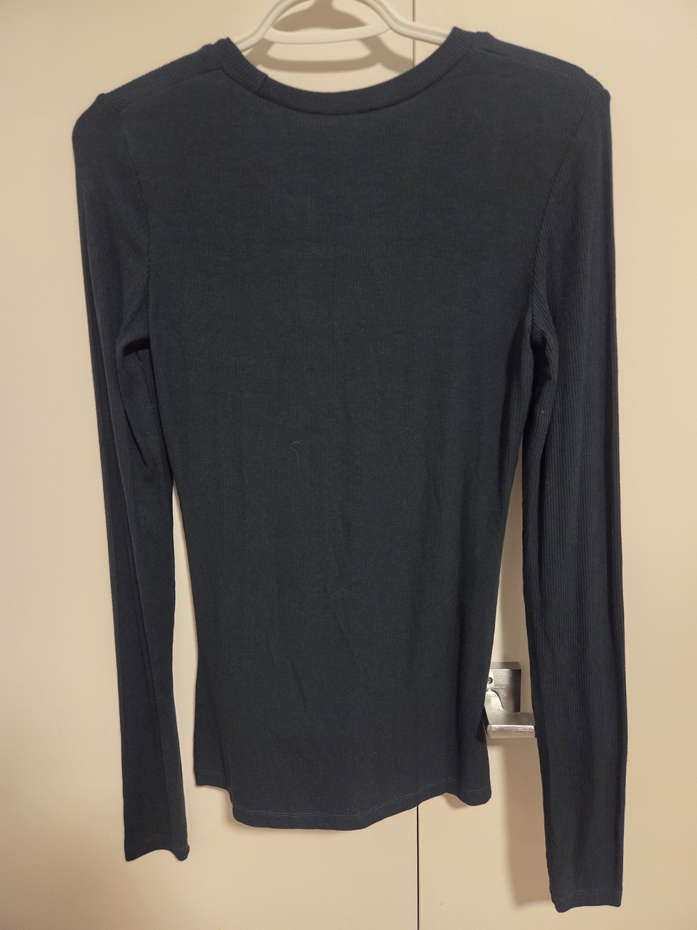 American Tall Ribbed Crewneck Top — Forest Green - Picture 2 of 3